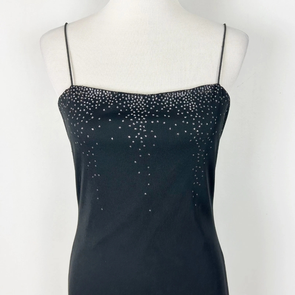 Black Strappy Embellished Women's Cami Top